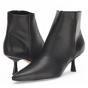 New! Circus NY by‎ Sam Edelman Suzie Pointed-Toe Kitten Booties Black Sz 11 $130